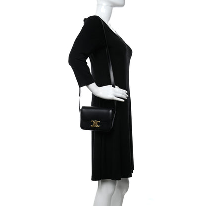 Celine Shiny Calfskin Nano Triomphe Black 2 of 11