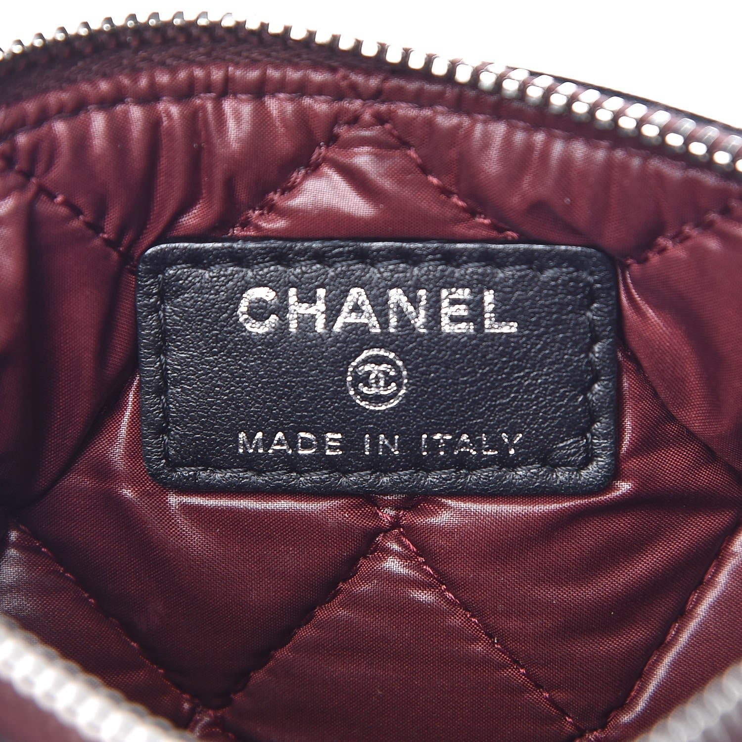 Chanel Lambskin Quilted Small Cosmetic Case Black 6 of 8