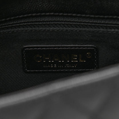 Chanel Caviar Lizard Quilted Small Coco Handle Flap Black 5 of 11