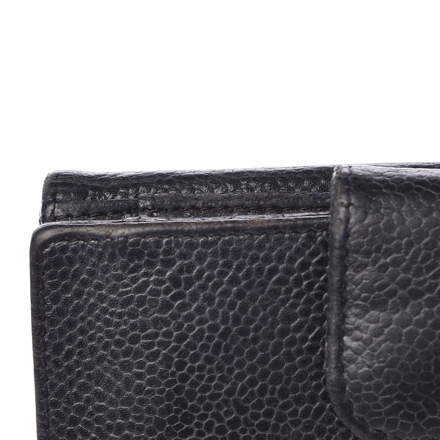 Caviar Timeless CC Compact French Wallet Black