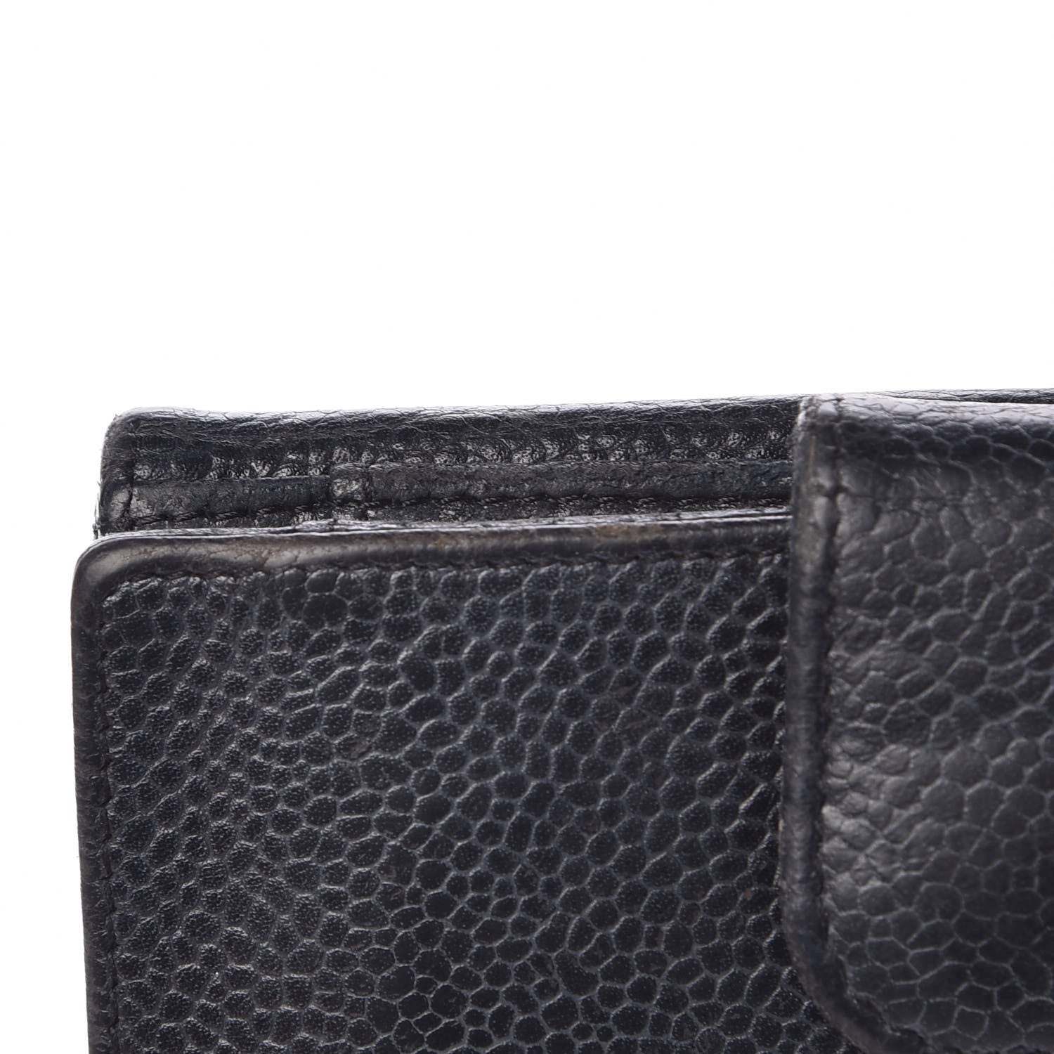 Chanel Caviar Timeless CC Compact French Wallet Black 11 of 12