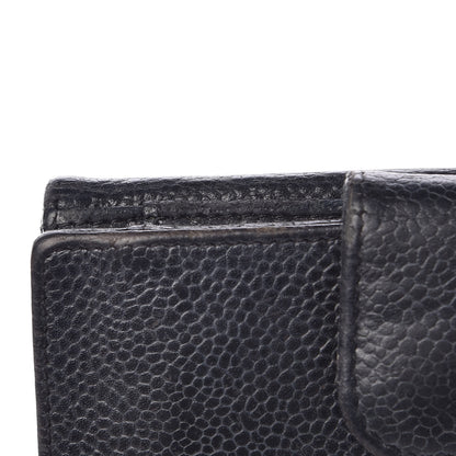 Chanel Caviar Timeless CC Compact French Wallet Black 11 of 12
