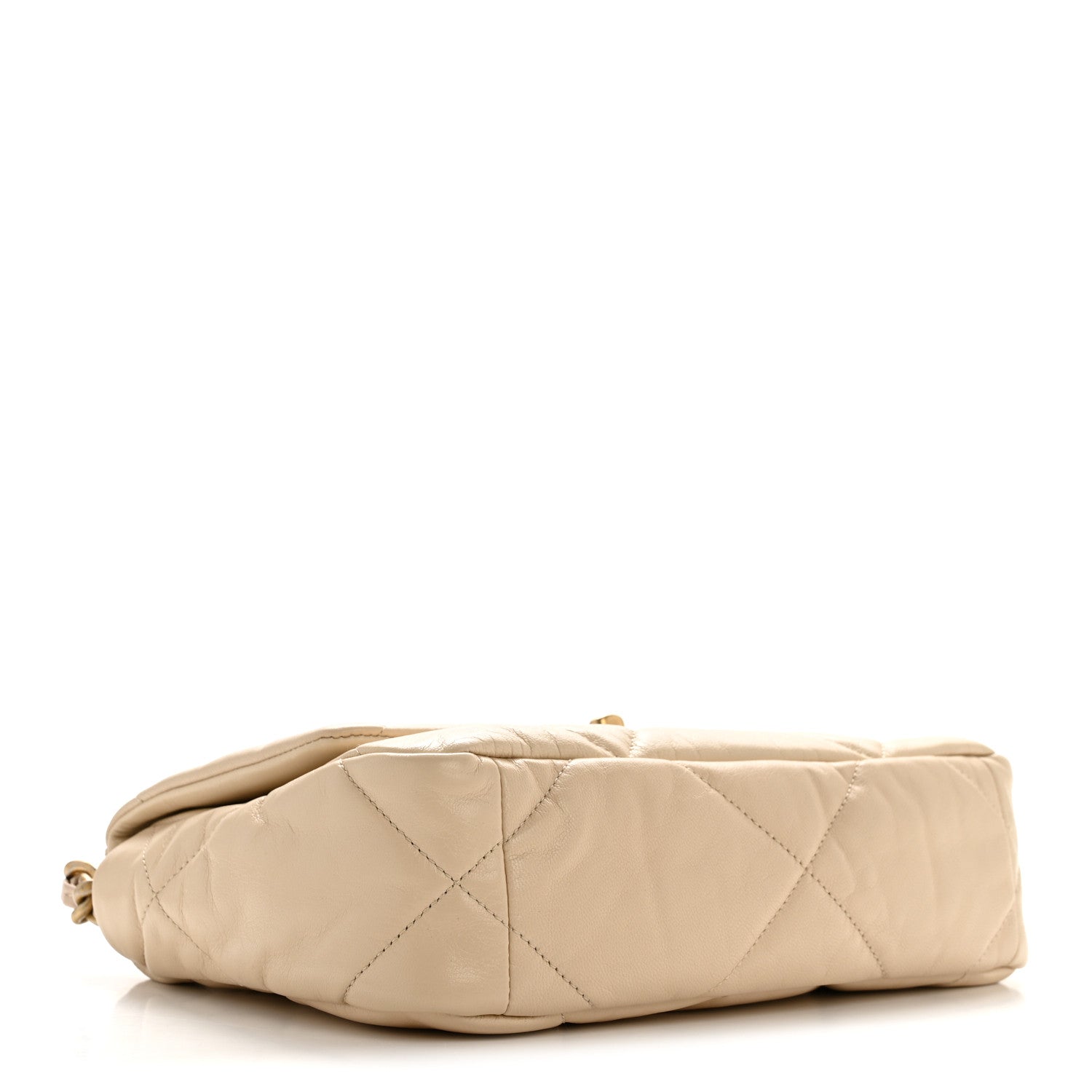 Chanel Lambskin Quilted Medium Chanel 19 Flap Beige 4 of 11