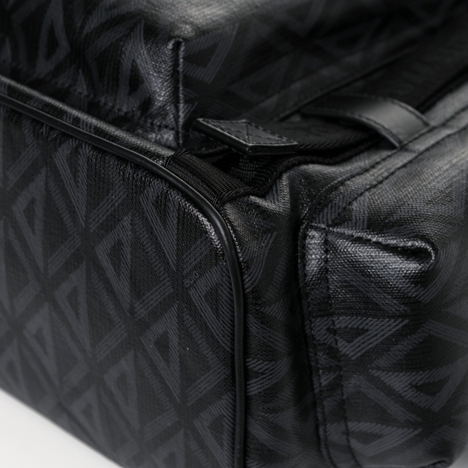 Christian Dior Canvas CD Diamond Hit The Road Backpack Black 9 of 11