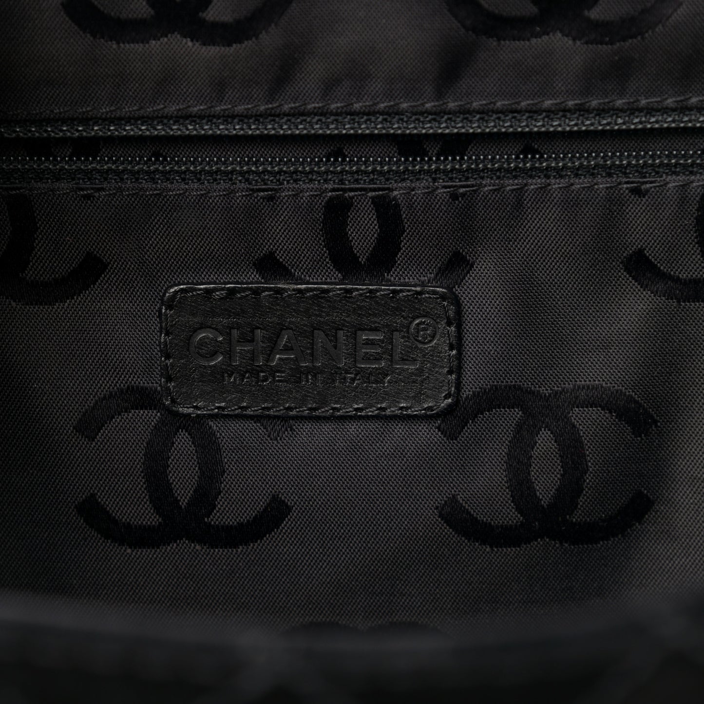 Suede Stitched Single Flap Black