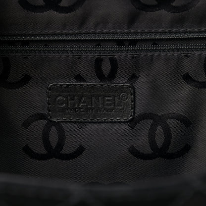 Chanel Suede Stitched Single Flap Black 8 of 16