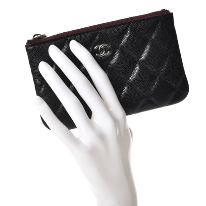 Chanel Caviar Quilted Small Cosmetic Case Black 2 of 7