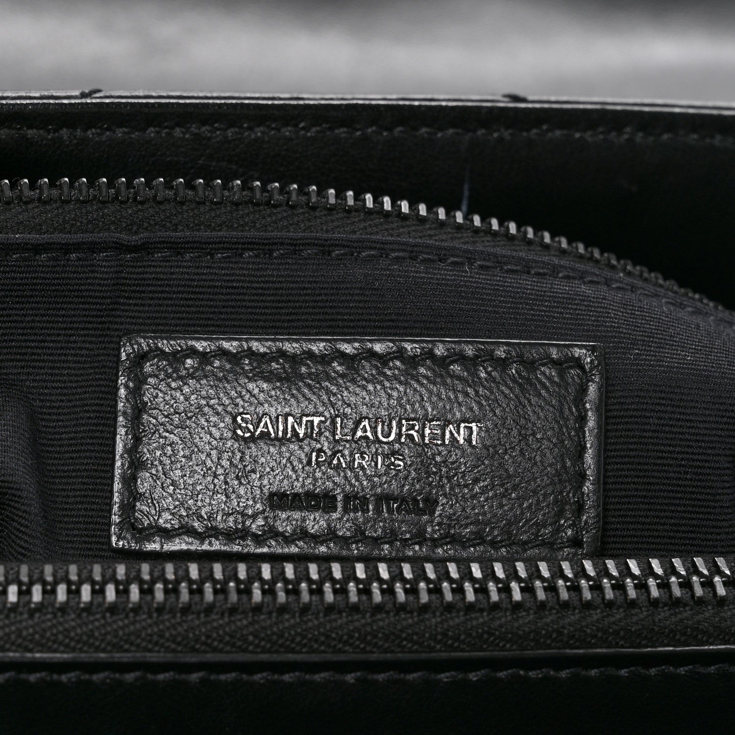 Saint Laurent Calfskin Y Quilted Monogram Monochrome Medium Loulou Chain Satchel Black 6 of 12