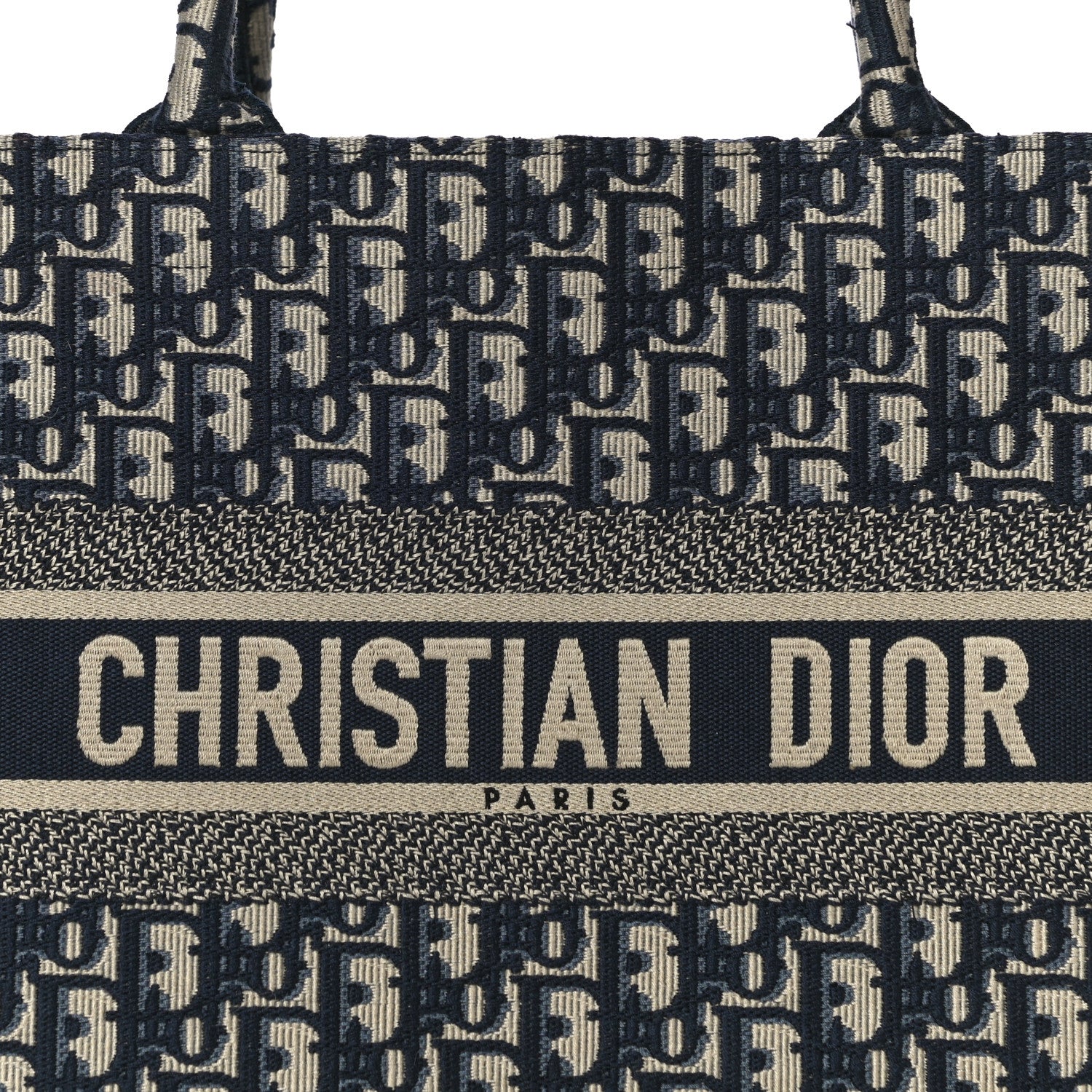 Christian Dior Oblique Medium Book Tote Blue Multicolor 8 of 12
