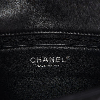Chanel Lambskin Classic Twist Flap Black Burgundy 7 of 7
