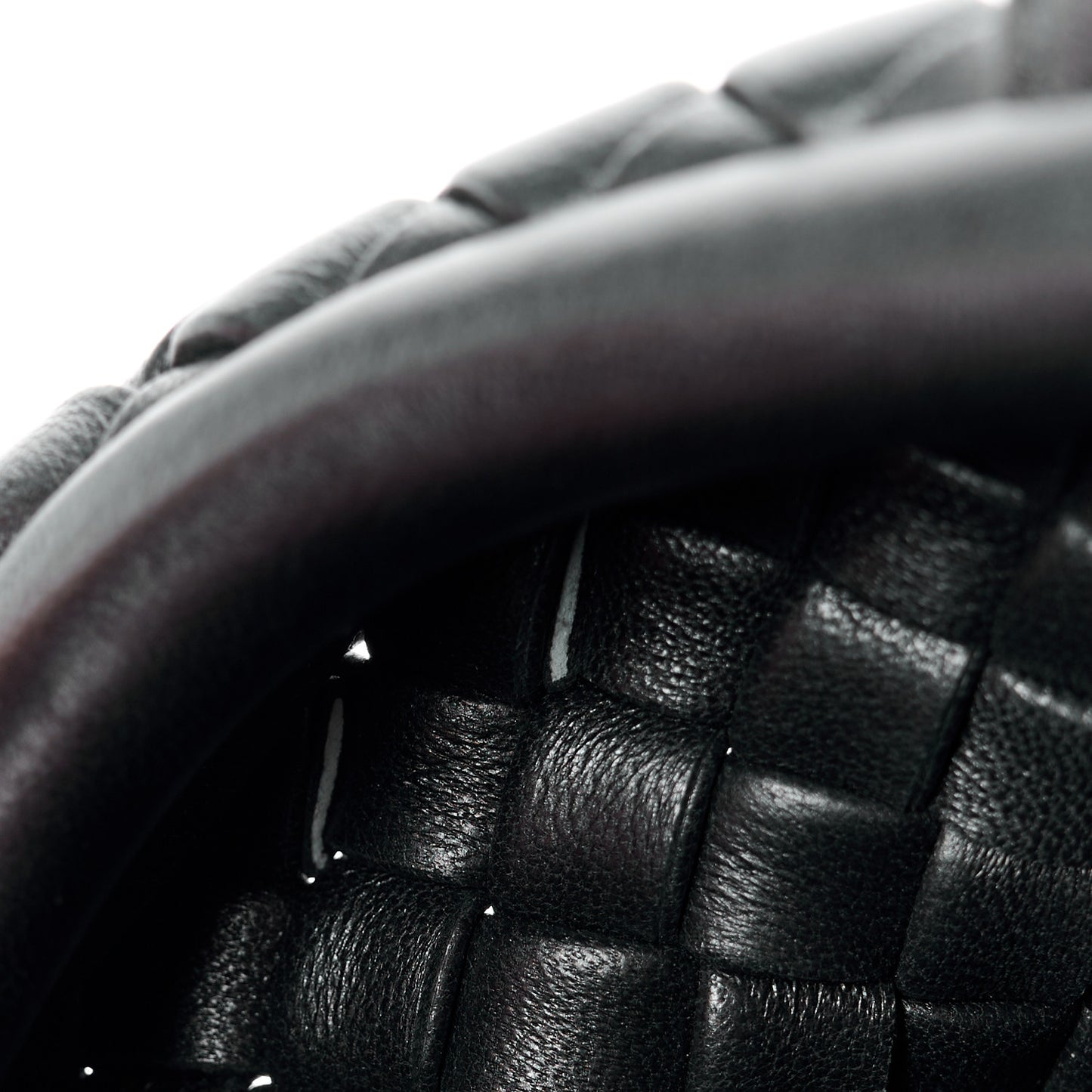 Nappa Intrecciato Medium Padded The Handle Tote Black