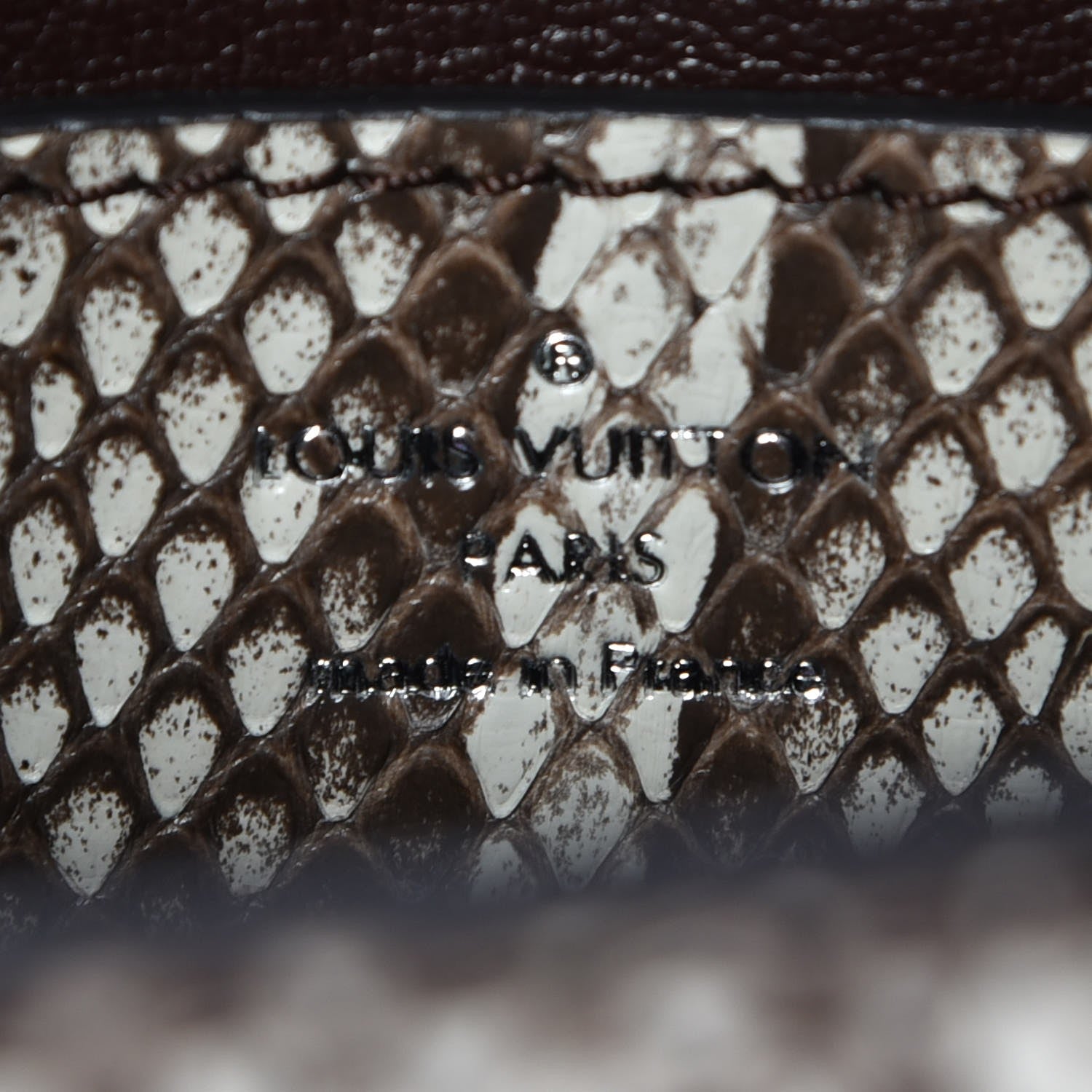 Louis Vuitton Python Twist Shoulder Bag MM Brown 6 of 8