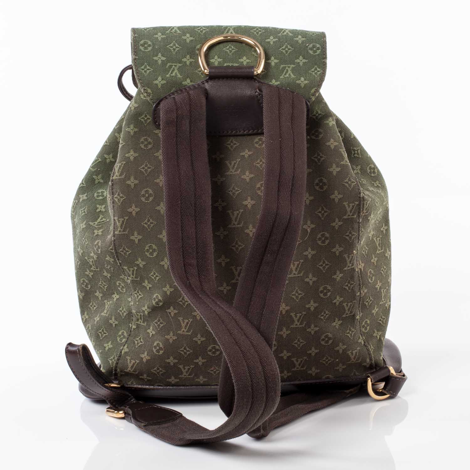 Louis Vuitton Mini Monogram Montsouris GM Backpack Kaki 4 of 10