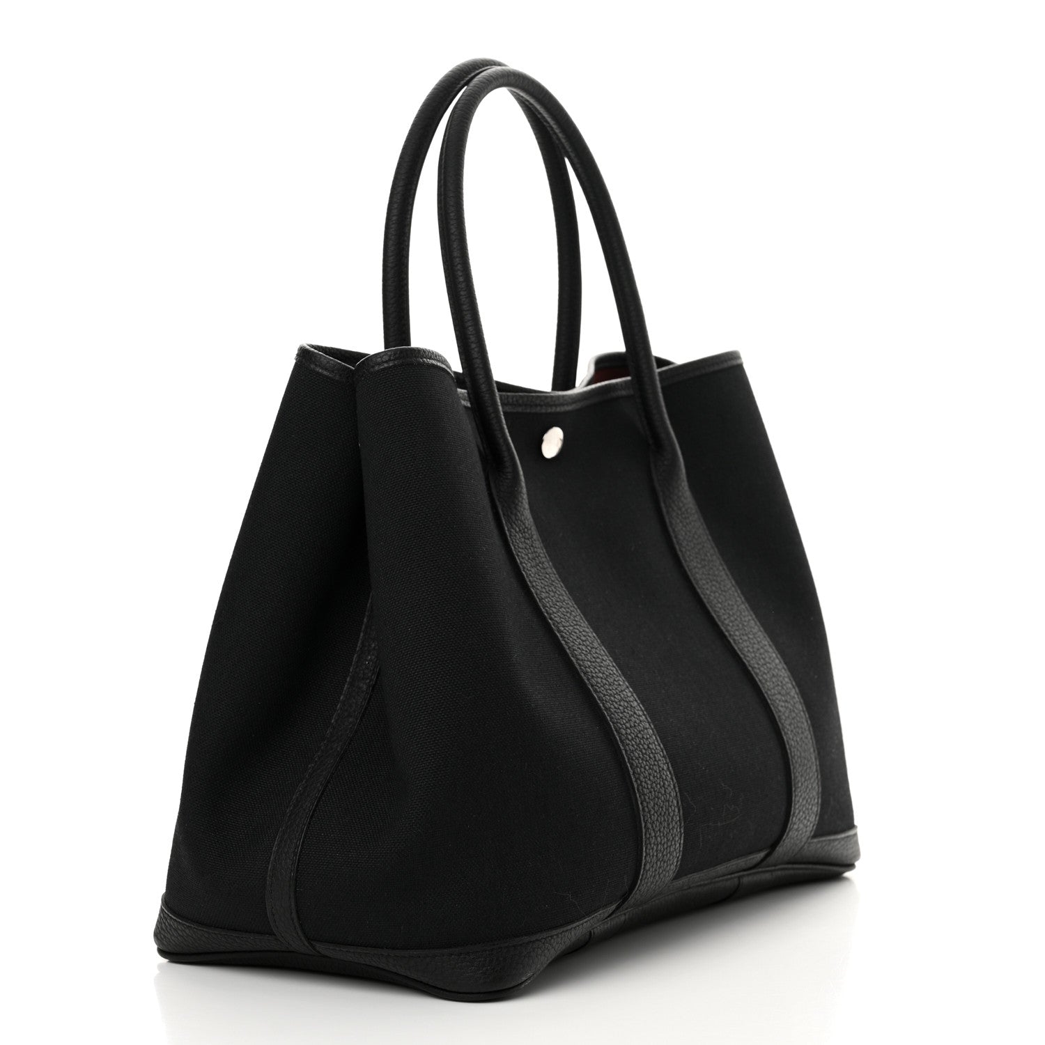 Hermes Toile Militaire Negonda Verso Garden Party Tote 36 MM  Black Rouge H 2 of 9