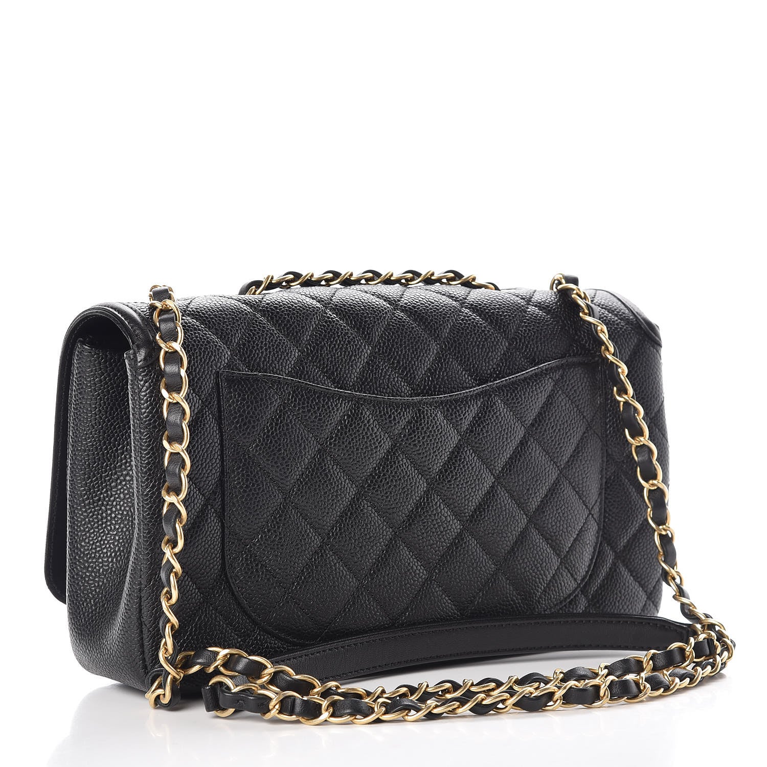 Chanel Caviar Quilted Medium CC Filigree Flap Black 3 of 9