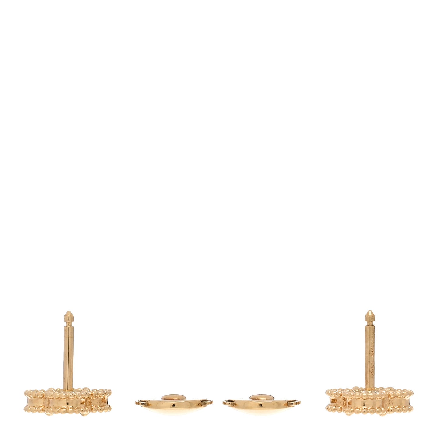 18K Yellow Gold Black Onyx Sweet Alhambra Earrings