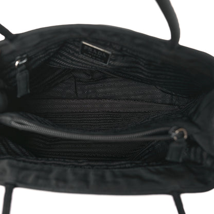 Prada Nylon Tessuto Shopping Tote Black 5 of 8