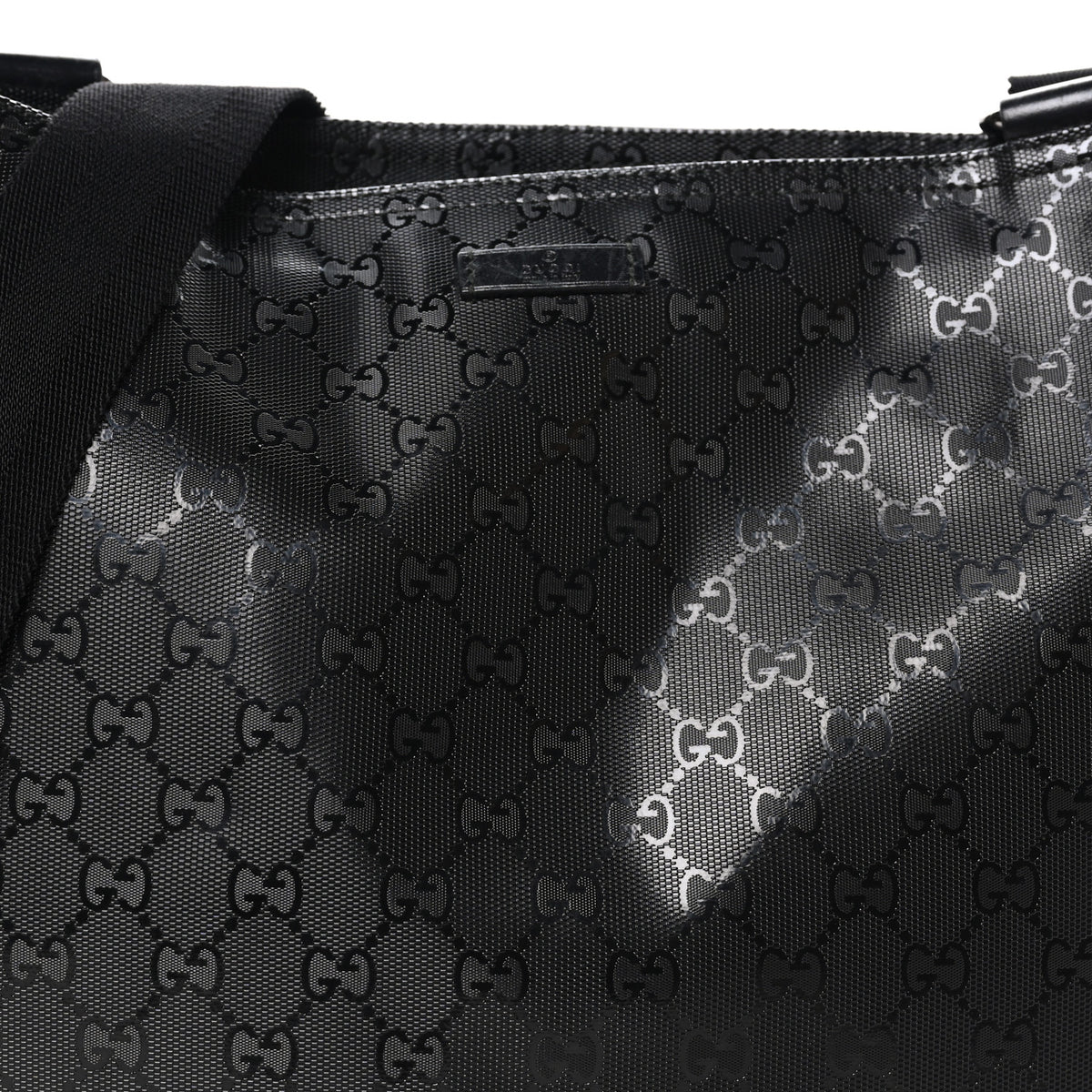 Imprime Monogram Medium Flat Messenger Bag Black