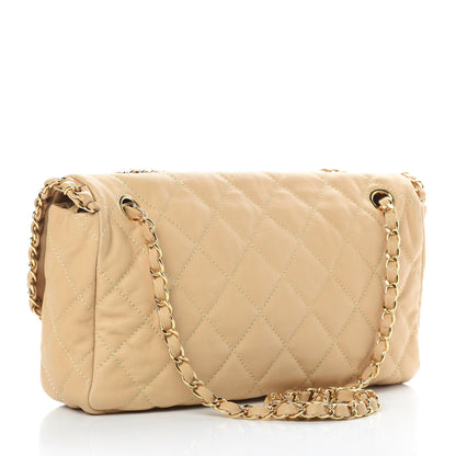 Chanel Calfskin Quilted Medium Chain Me Flap Light Beige 3 of 12