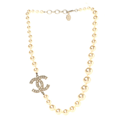 Chanel Pearl CC 100th Anniversary Necklace Light Gold 3 of 5