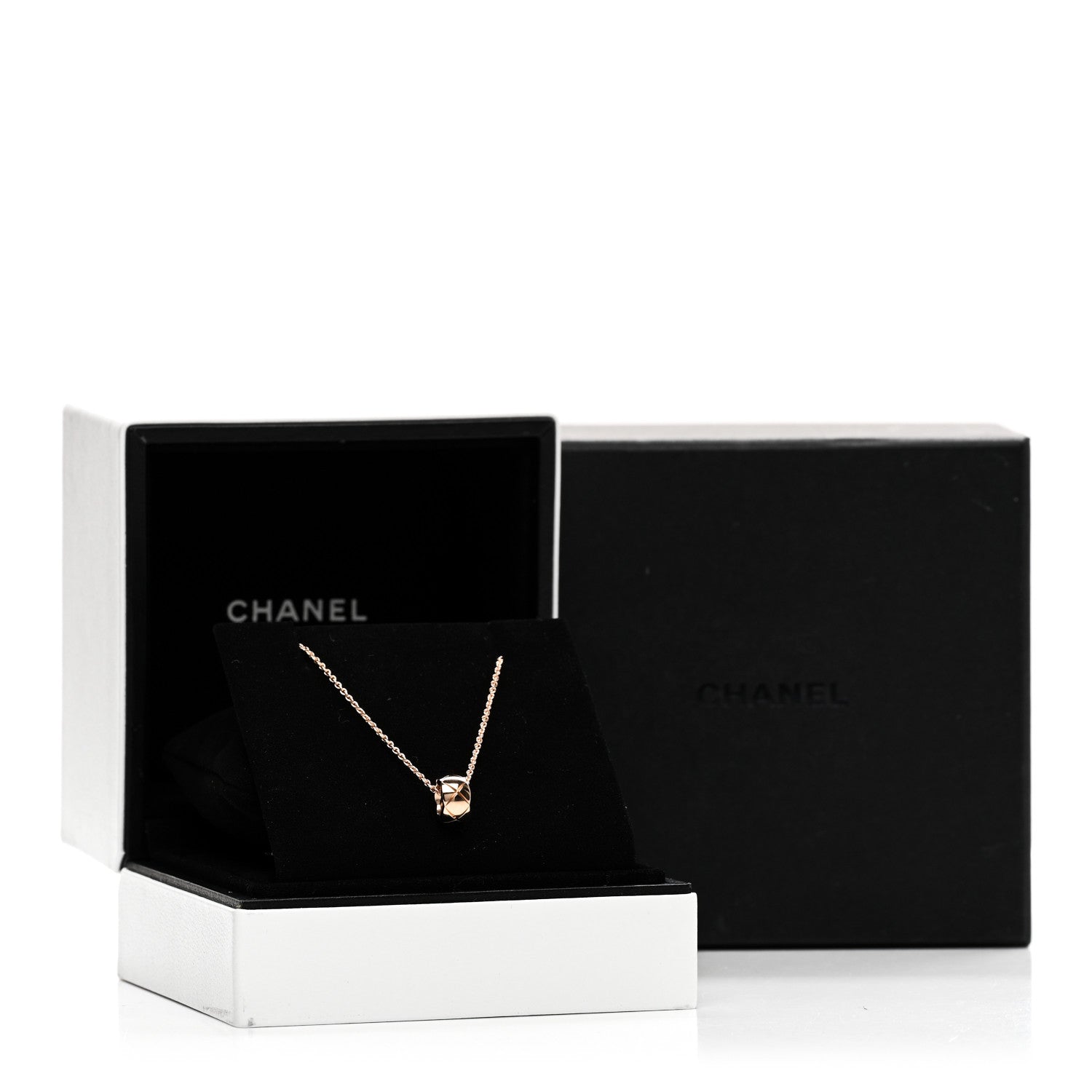 Chanel 18K Beige Gold Coco Crush Round Pendant Necklace 5 of 5