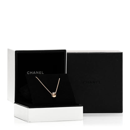 Chanel 18K Beige Gold Coco Crush Round Pendant Necklace 5 of 5