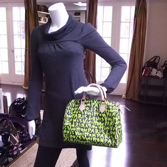 Monogram Graffiti Speedy 30 Green