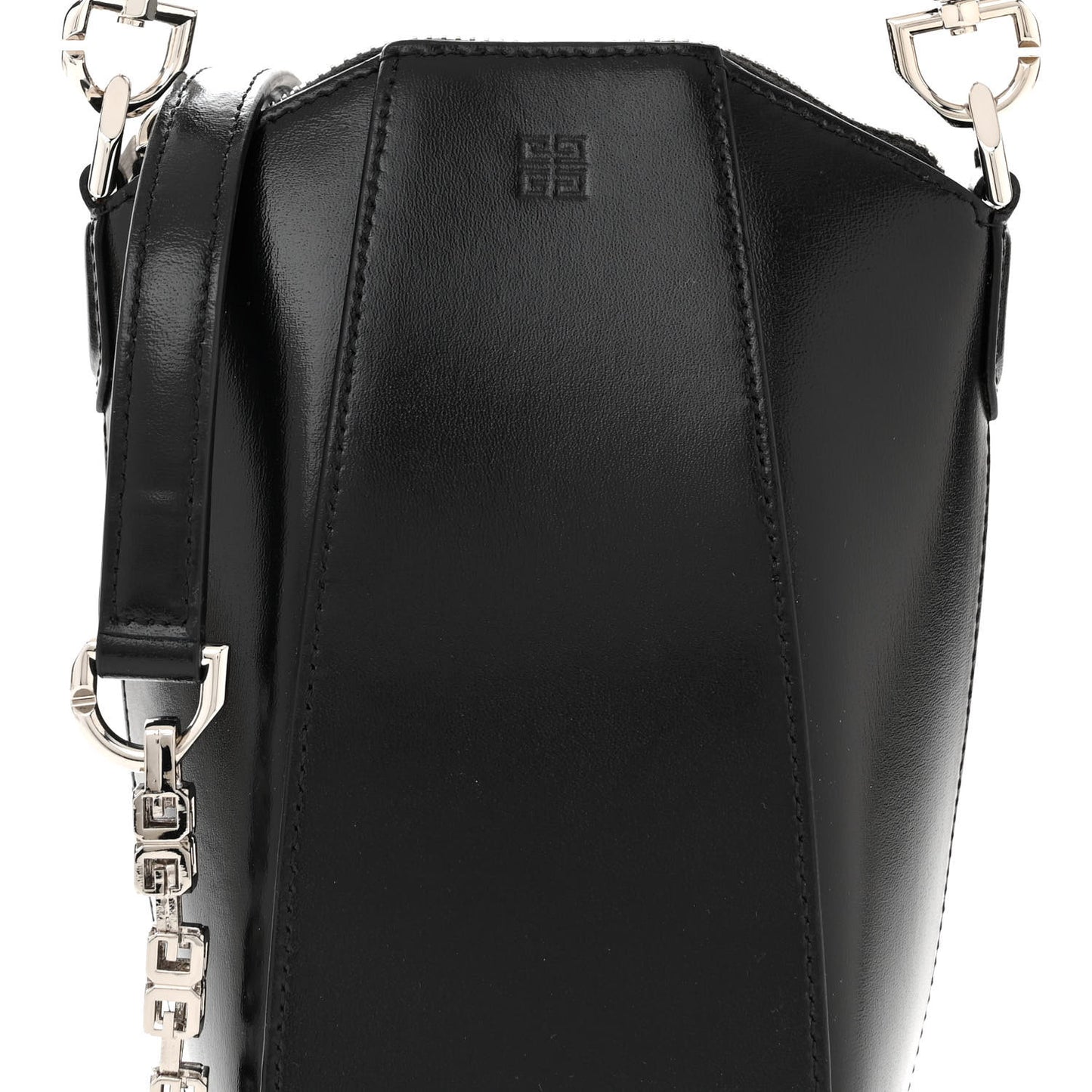 Calfskin Mini Vertical Antigona Black