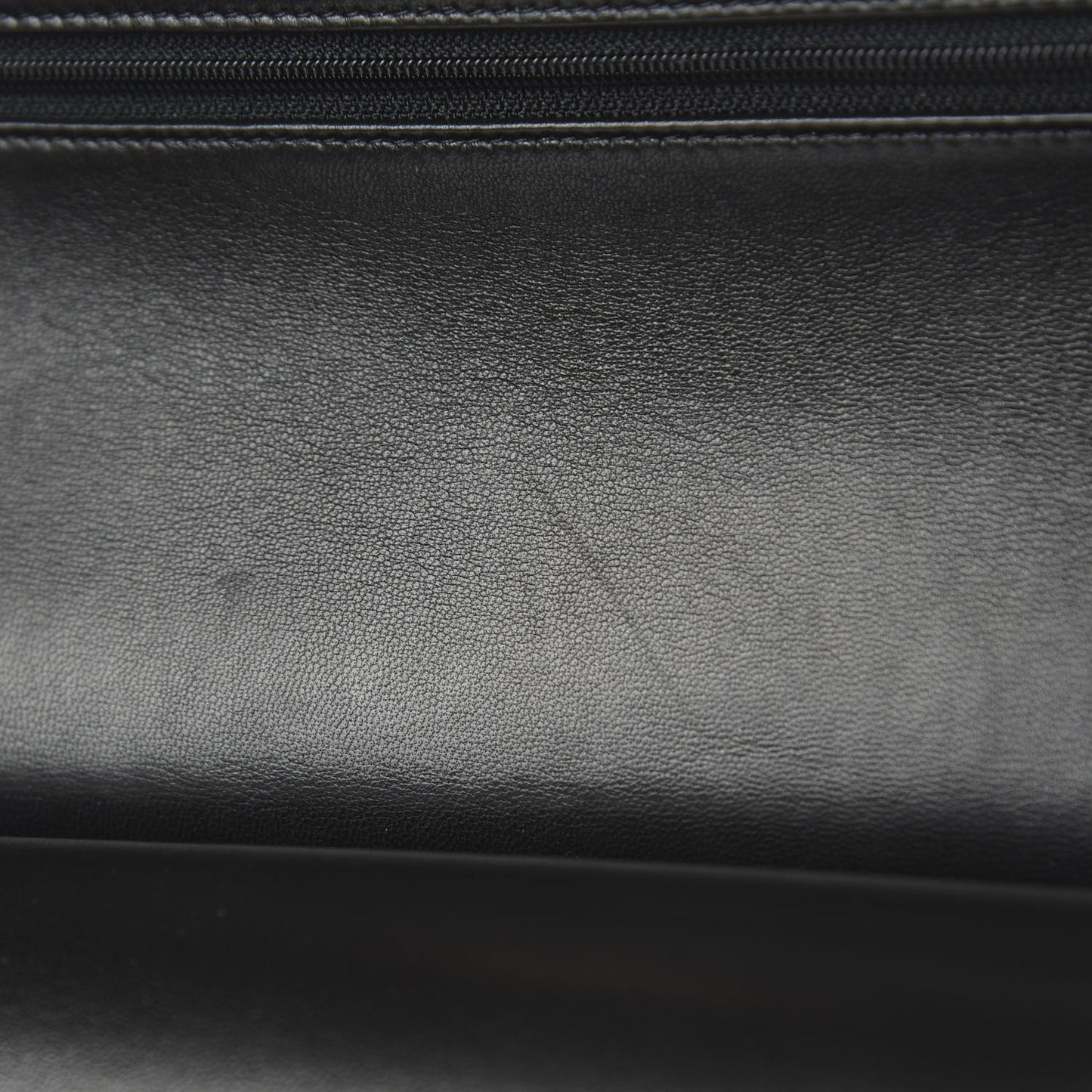 Lambskin Quilted Jumbo Double Flap Black