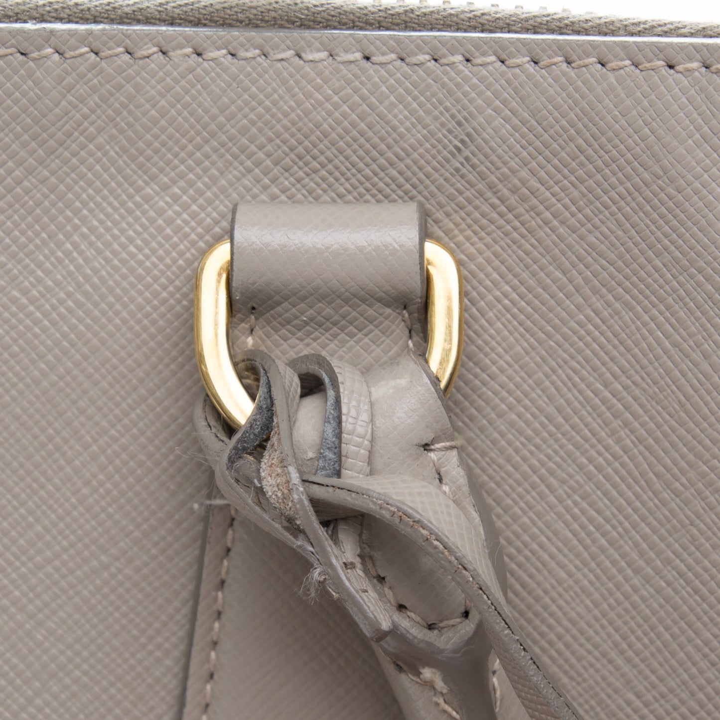 Saffiano Lux Extra Large Galleria Double Zip Tote Pomice