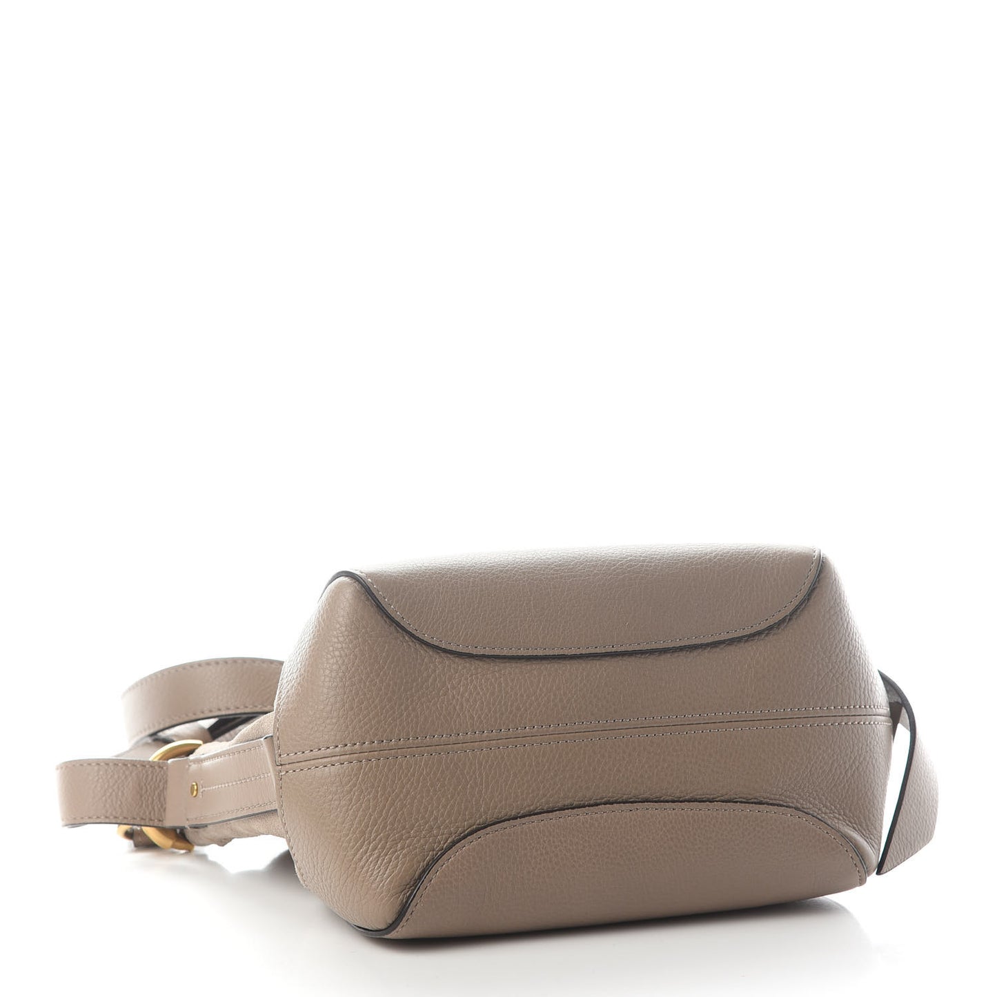 Suede Calfskin Small Owen Bucket Bag Motty Grey