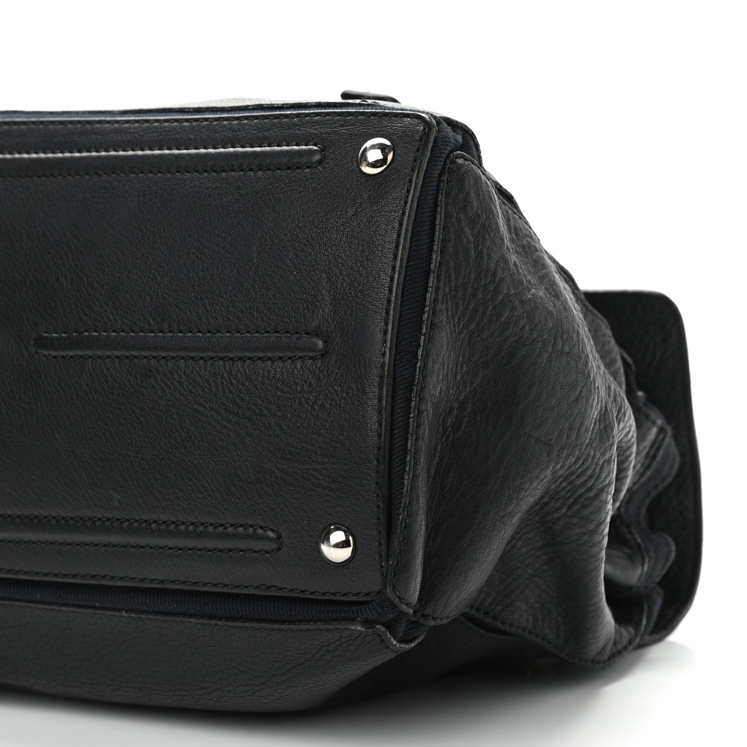 Saint Laurent Calfskin Canvas Medium Muse Two Black 9 of 12