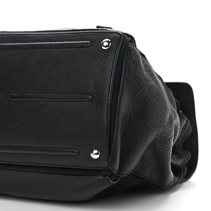 Saint Laurent Calfskin Canvas Medium Muse Two Black 9 of 12