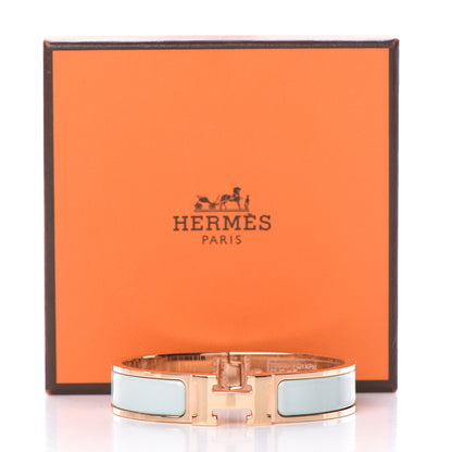 Hermes Enamel Narrow Clic Clac H Bracelet PM Vert Argile 6 of 6