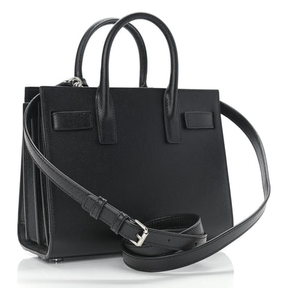 Saint Laurent Grained Calfskin Nano Sac De Jour Black 3 of 9