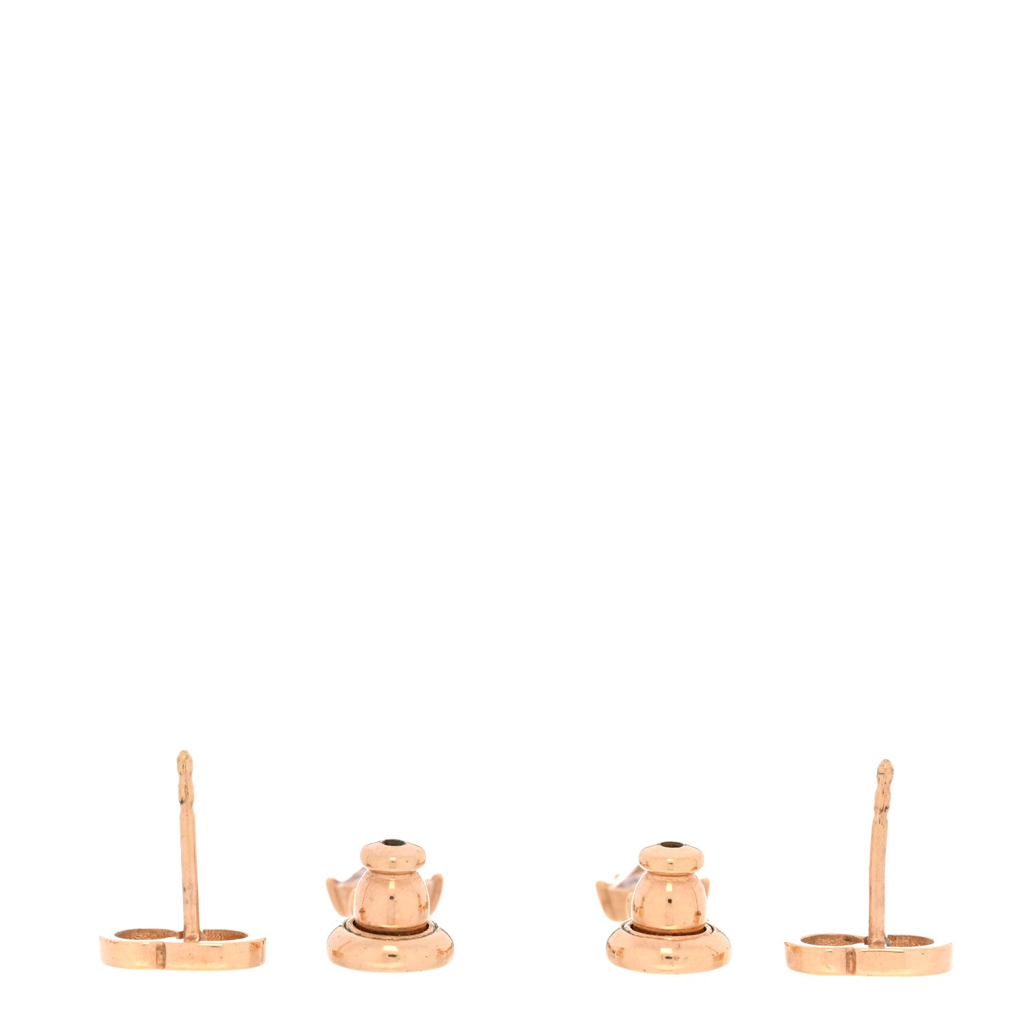 Christian Dior Crystal CD Drop Earrings Rose Gold Pink 3 of 4