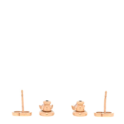 Christian Dior Crystal CD Drop Earrings Rose Gold Pink 3 of 4
