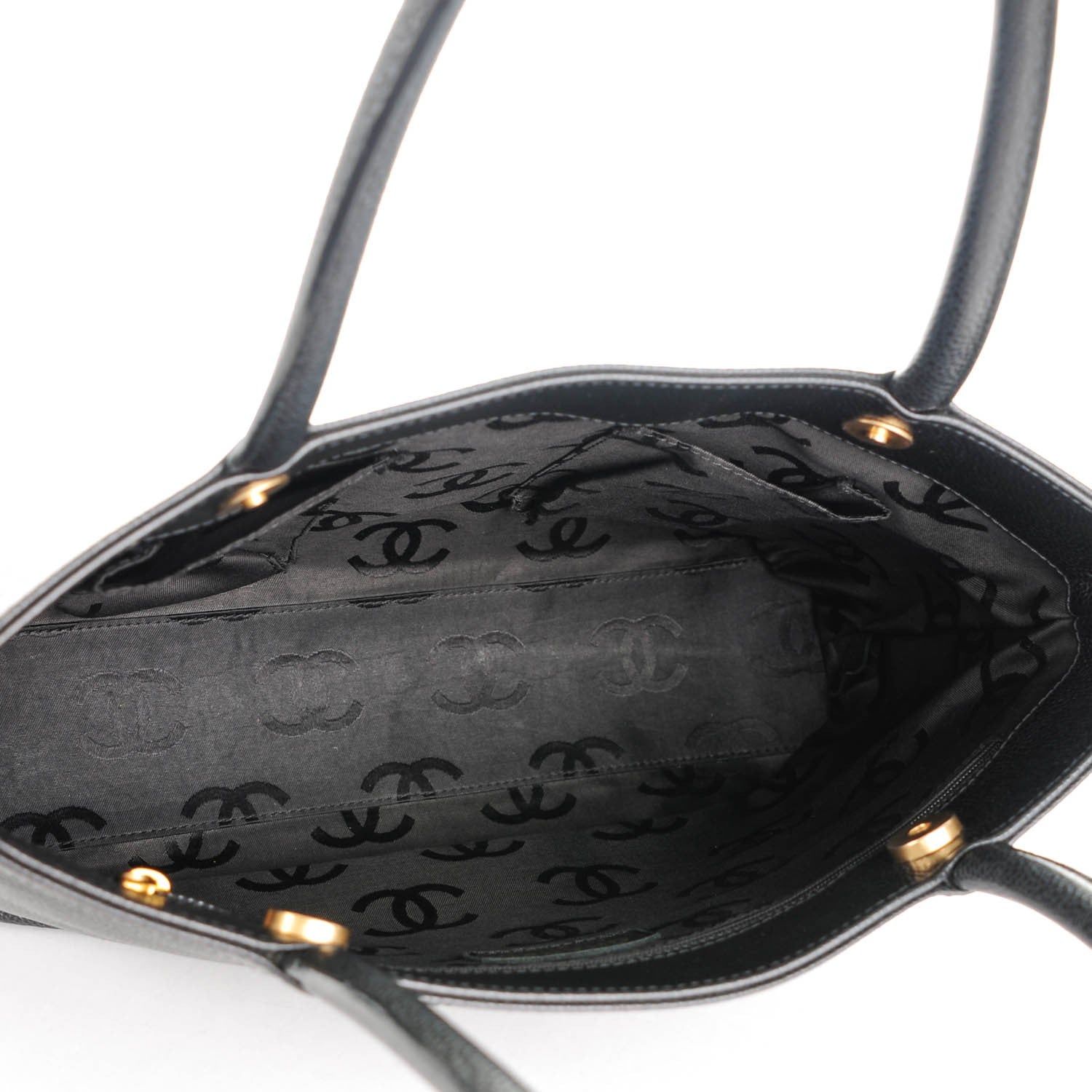 Chanel Caviar CC Tote Black 5 of 7