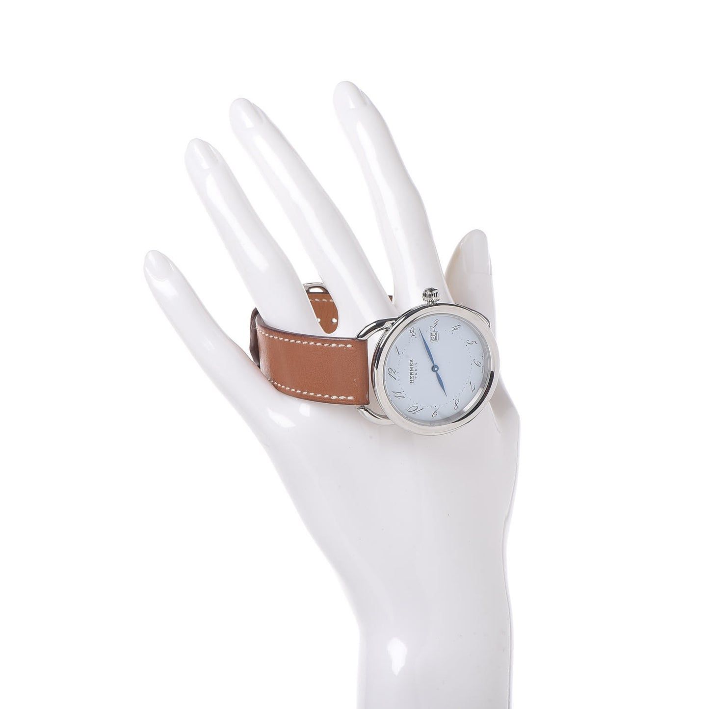 Stainless Steel Barenia 38mm Arceau Quartz Watch Fauve