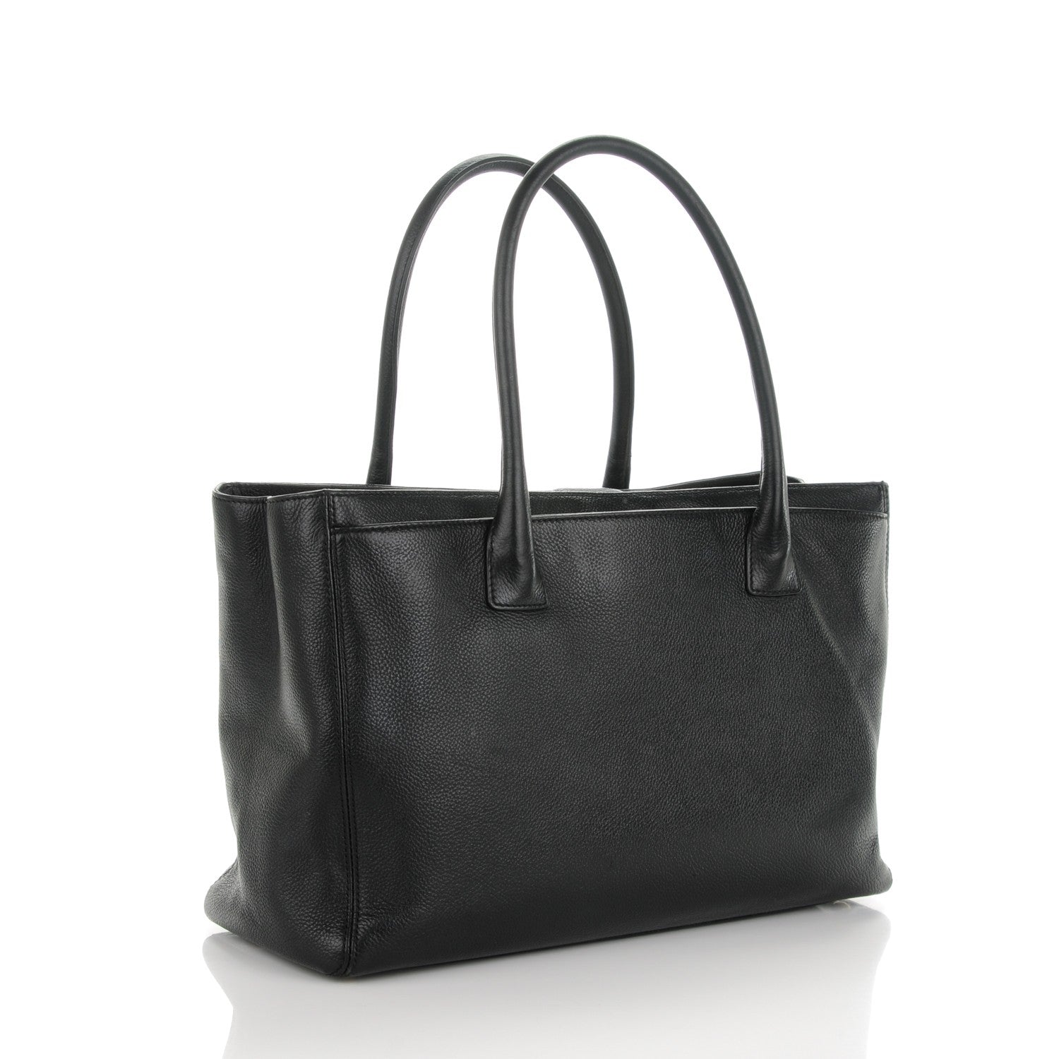 Chanel Calfskin Cerf Executive Shopper Tote Black 3 of 7