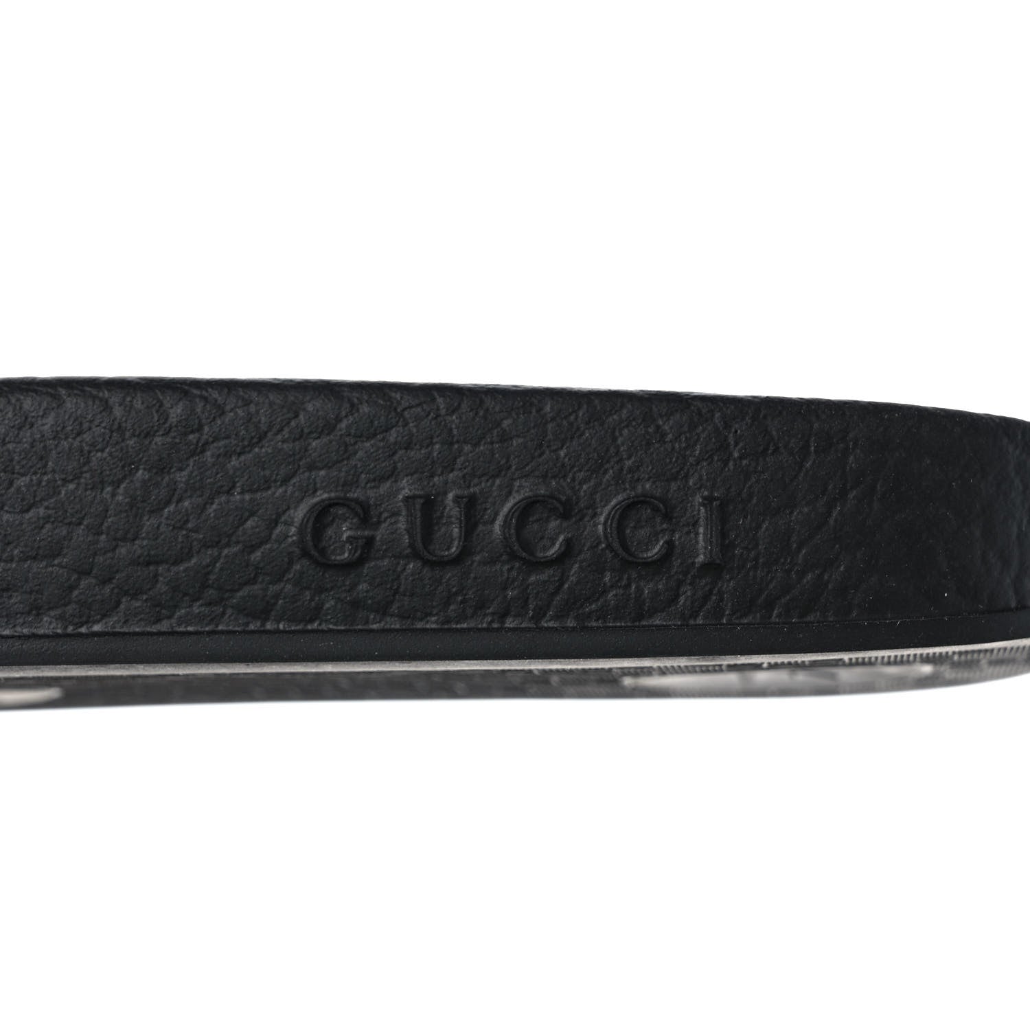 Gucci Calfskin Crystal Embellished Web Slide Sandals 41 Blue Red 7 of 7