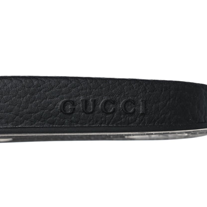 Gucci Calfskin Crystal Embellished Web Slide Sandals 41 Blue Red 7 of 7