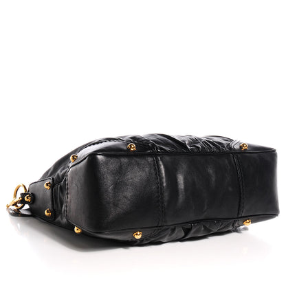 Gucci Leather Medium Jockey Hobo Black 4 of 7
