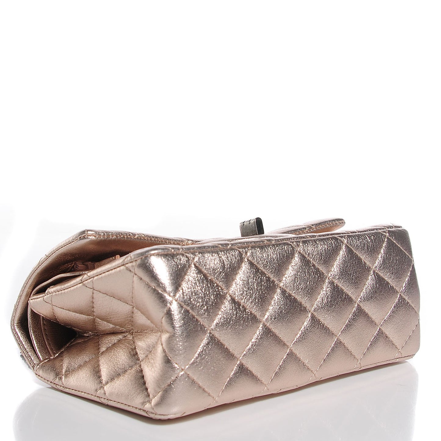 Metallic Calfskin 2.55 Reissue 225 Flap Dark Silver