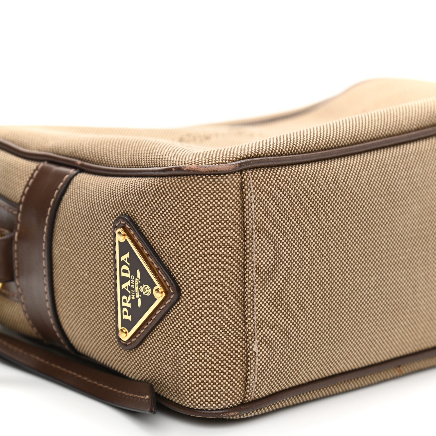 Prada Jacquard Logo Camera Bag Corda Bruciato 8 of 15
