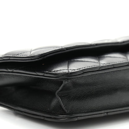 Chanel Lambskin Quilted Wallet On Chain WOC Black 5 of 12