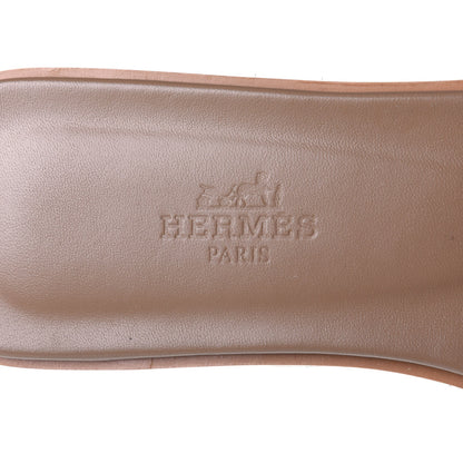 Hermes Denim Canvas Oran Sandals 35.5 Bleu Clair 9 of 10