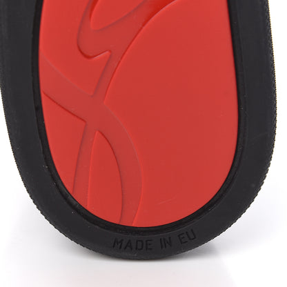 Christian Louboutin Satin Rantulow Orlato Flat Sneakers 39.5 Black 7 of 10