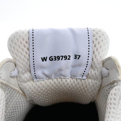 Chanel Fabric Laminated Calfskin Stretch CC Sneakers 37 White Silver 9 of 17
