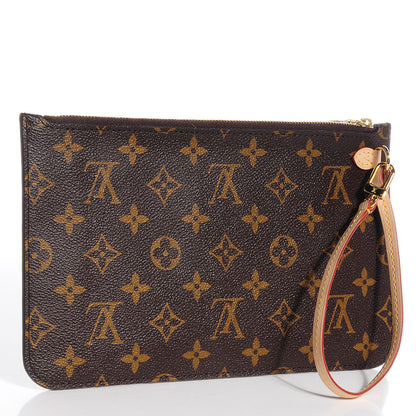 Louis Vuitton Monogram Neverfull MM GM Pochette Fuchsia 3 of 7